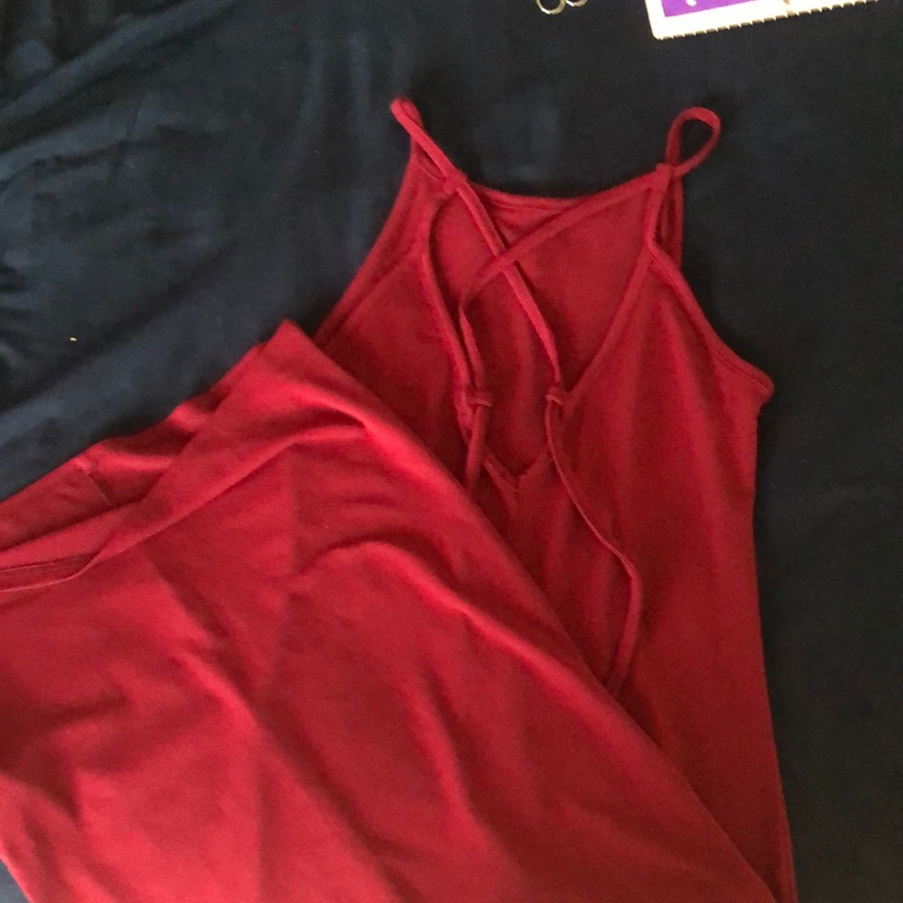 maroon homecoming/ prom dress